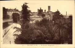 Bulevar graso de Fragonard de la POSTAL de la VENDIMIA