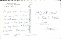 MODERN CARD Cannes the Port the casino the Small cross Boats