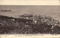 VINTAGE POSTCARD View Of Monaco taken of Turbie