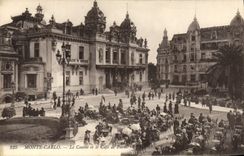 CPA Monte Carlo Le Casino et le Cafe de Paris