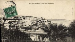 VINTAGE POSTCARD Monte Carlo Seen of Condamine