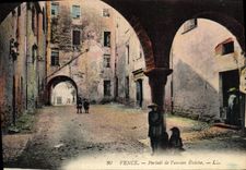 VINTAGE POSTCARD Vence Gate of I' old Eveche