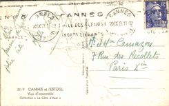 MODERN CARD Cannes and Esterel Overall picture