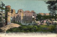CPA Vence Ruines de l'ancienne Commanderie des Templiers