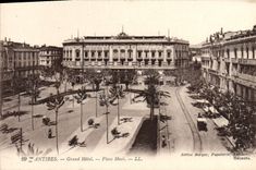 VINTAGE POSTCARD Antibes Grand Places Mace