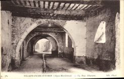 CPA Villefranche Sur Mer La Rue Obscure