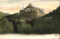 CPA Cote D'Azur Eze Vue Generale