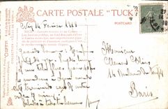 VINTAGE POSTCARD Nice Public gardens and the casino