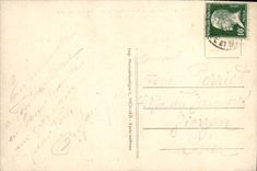 VINTAGE POSTCARD Palate De Fontainebleau the Canal of Paris