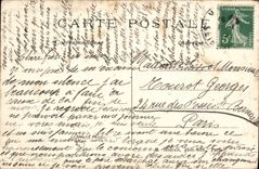 VINTAGE POSTCARD Wood of Chaville dolmen