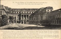 Castillo visto POSTAL de la VENDIMIA del St nublarse admitido la segunda corte