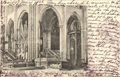 Opinión santa de la basílica de Denis de la POSTAL de la VENDIMIA de la escalera