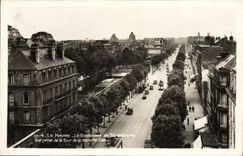 POSTAL MODERNA Le Havre el bulevar de Estrasburgo vista de la torre de la nueva estación