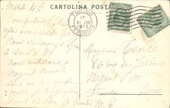 VINTAGE POSTCARD Torino Castllo del Valentino