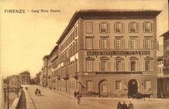 Hotel real grande de Arno Nuovo del pulmón de Firenze de la POSTAL de la VENDIMIA de la paz