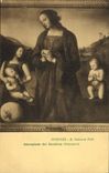 Galleria Pitti de Firenze Adorazione del Bambino Peugino de la POSTAL de la VENDIMIA