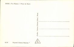 Plutei Dei Rostri del romano I de Roma Foro de la POSTAL de la VENDIMIA