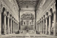 CPA Interno Della Basilica Di S Sabina Roma Monumento Nazionale