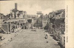 La POSTAL Roma de la VENDIMIA puso el romano de Delle Vestali Foro