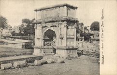 CPA Roma Arco Di Tito Nel Foro Romano