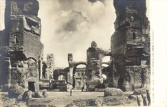 Delle general Term di Caracalla de Roma Veduta de la POSTAL de la VENDIMIA