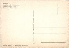 La POSTAL Napoli Vesuvio E de la VENDIMIA monta Faito