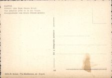 POSTAL MODERNA panorama de Napoli DA vía Orario
