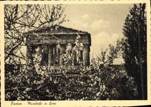 MODERN CARD Paestum Mandorlo In Fiare