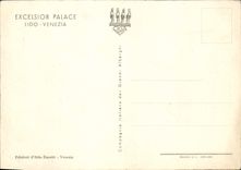 MODERN CARD Lido Venezia Excelsior De luxe hotel