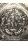POSTAL Camwood Di Raffaello Padre Eterno Perugino Roma de la VENDIMIA