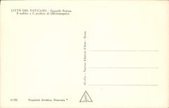 CPA Citta Del Vaticano Cappella Sistina