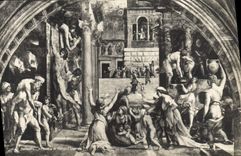 CPA Roma Raffello Incendio Di Borgo Stanze