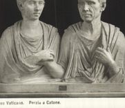 POSTAL Roma Museo Vaticano Porzia E Catone de la VENDIMIA