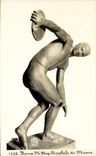 POSTAL Roma Discobolo di Mirone de la VENDIMIA