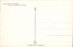 CPA Citta Del Vaticano Plazza E Basilica Di S Pietro