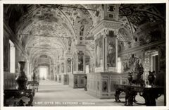 CPA Citta Del Vaticano Bibliotece Bibliotheque
