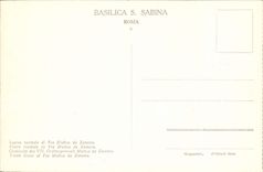 Tumba di FRA Munoz DA Zamora de la basílica S Sabina Roma Lastra de la POSTAL de la VENDIMIA