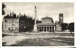 La POSTAL Roma Basilica Di S Lorenzo Fuori de la VENDIMIA lo emparedó Facciata