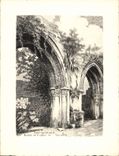 VINTAGE POSTCARD Bridge Audemer Ruins of the church of the sepulchre