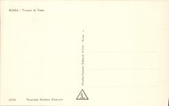 CPA Roma Tempio Di Vesta