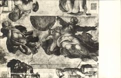 POSTAL Roma Cappella Sistina Michelangelo de la VENDIMIA