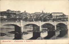VINTAGE POSTCARD Moncalieri Panorama E Castello
