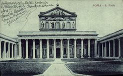 POSTAL Roma S Pablo de la VENDIMIA