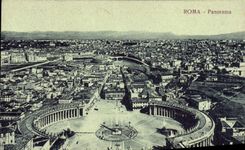 Panorama de Roma de la POSTAL de la VENDIMIA