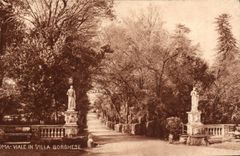 CPA Roma Viale In Villa Borghese