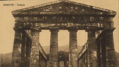 VINTAGE POSTCARD Segesta Tempio