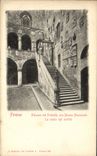 La POSTAL Firenze Palazzo del Podesta de la VENDIMIA ora Museo Nazionale el nel del scala cortile