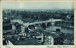 CPA Torino Panorama e Ponte Umberto I