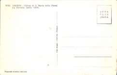 VINTAGE POSTCARD Arezzo Chiesa di S Maria della Pieve the facciata