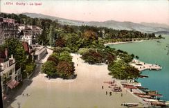 VINTAGE POSTCARD Ouchy the Quay